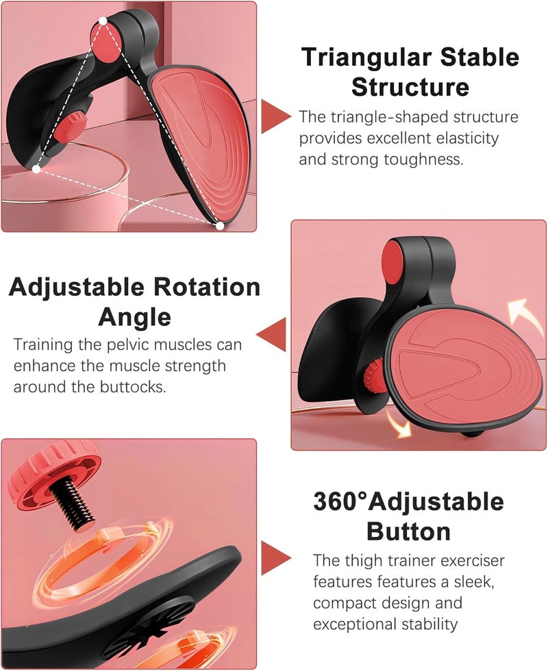TINRIEF Kegel Exerciser, Pelvic Floor Muscle Exercise Devices for Women, Inner Thigh Exerciser Leg Workout Equipment Thigh Trainer for Male Hip Trimmer Inner Thigh Toner Workout - Image 2